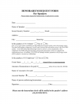 Honorarium Request Form